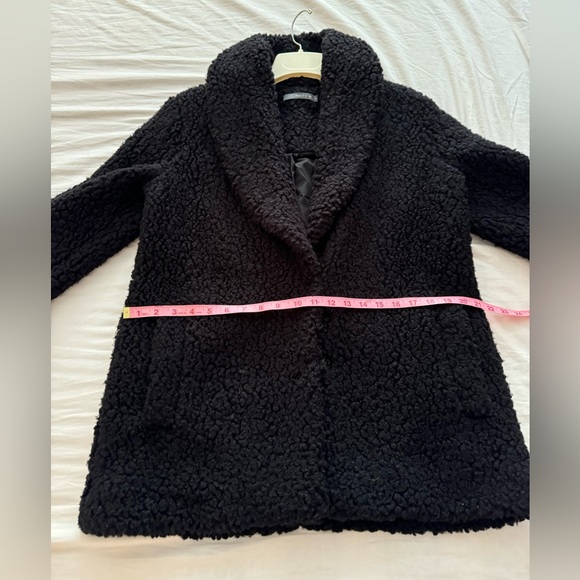 SHAWL COLLAR BLACK FLEECE JACKET SIZE SMALL FROM MATTY M. MINT CONDITION. - Picture 5 of 8
